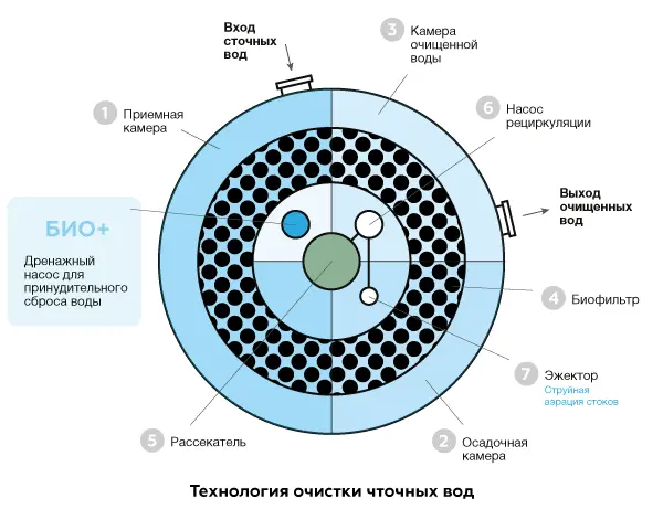 схема септика евролос био